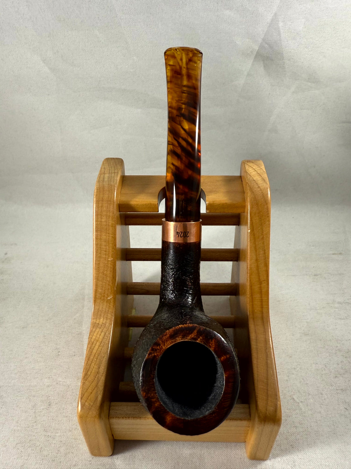 Pipe of the Year 2024 Sandblasted Black Tobacco Pipe
