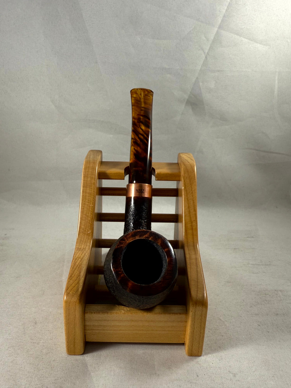 Pipe of the Year 2024 Sandblasted Black Tobacco Pipe