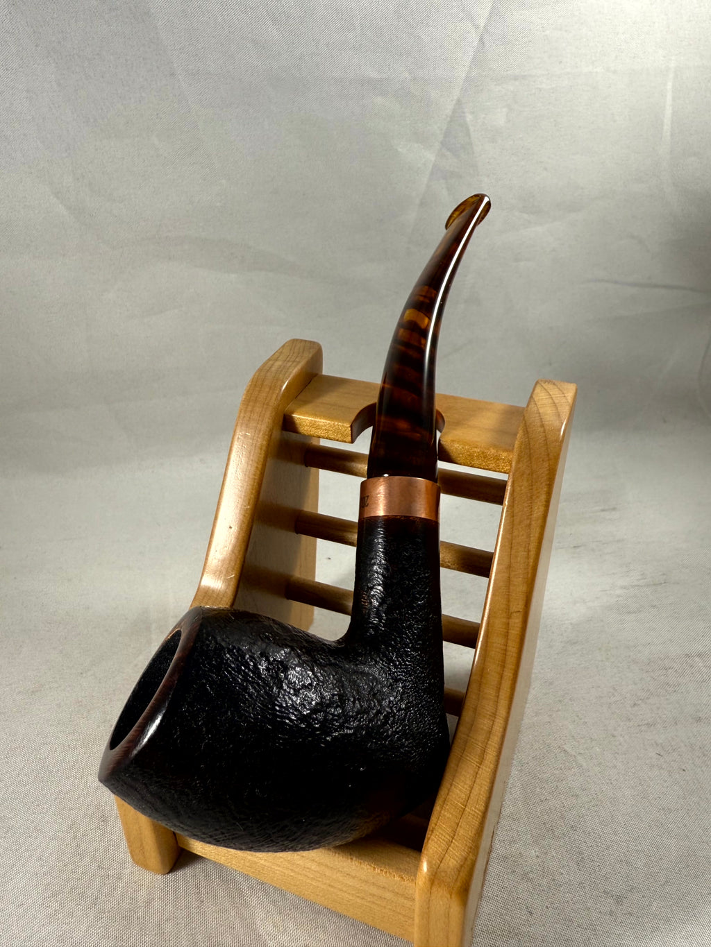 Pipe of the Year 2024 Sandblasted Black Tobacco Pipe