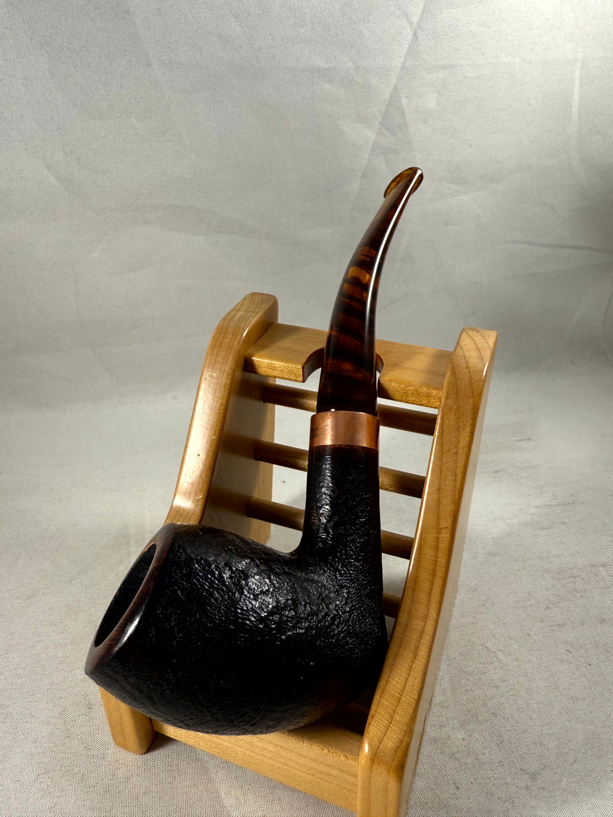 Pipe of the Year 2024 Sandblasted Black Tobacco Pipe