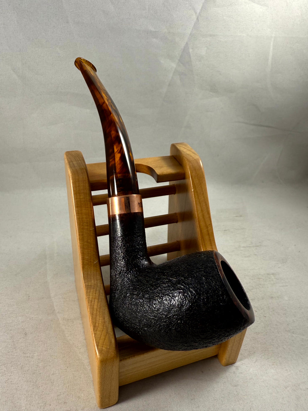 Pipe of the Year 2024 Sandblasted Black Tobacco Pipe