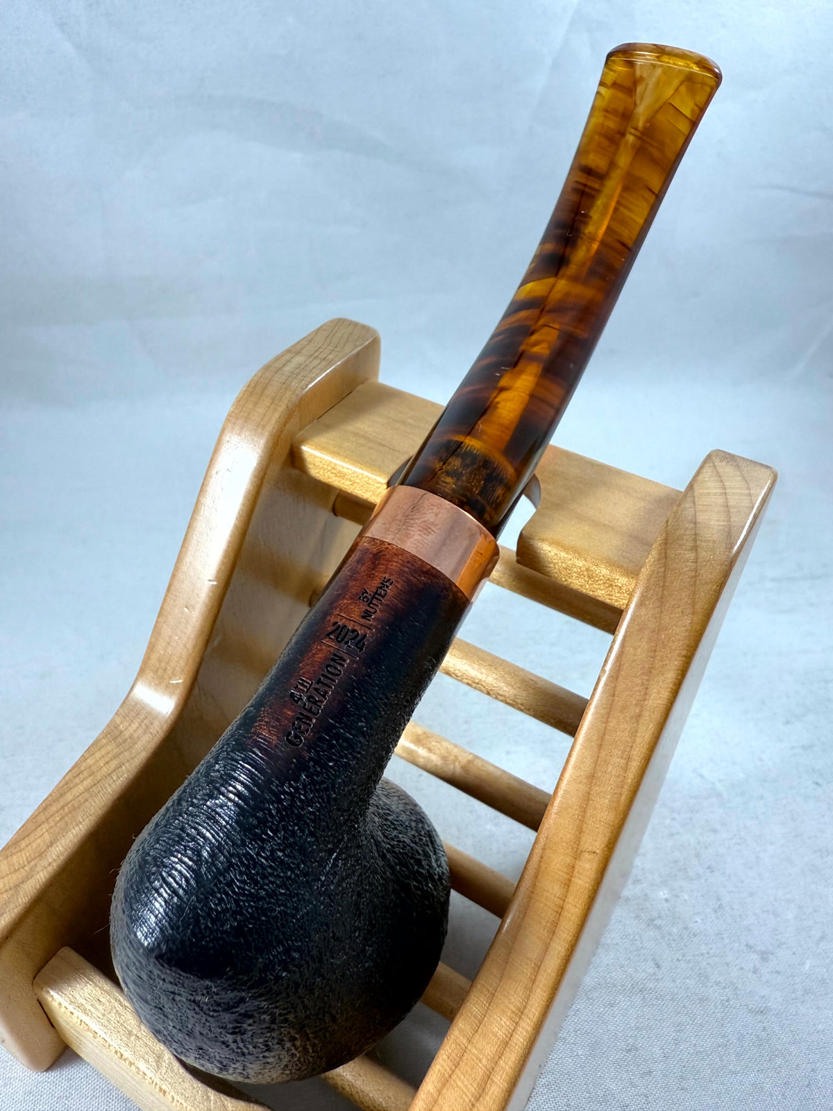 Pipe of the Year 2024 Sandblasted Black Tobacco Pipe