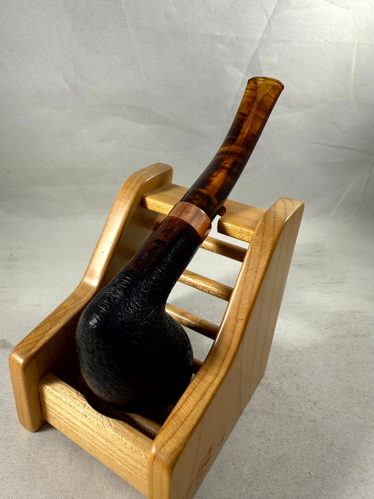 Pipe of the Year 2024 Sandblasted Black Tobacco Pipe