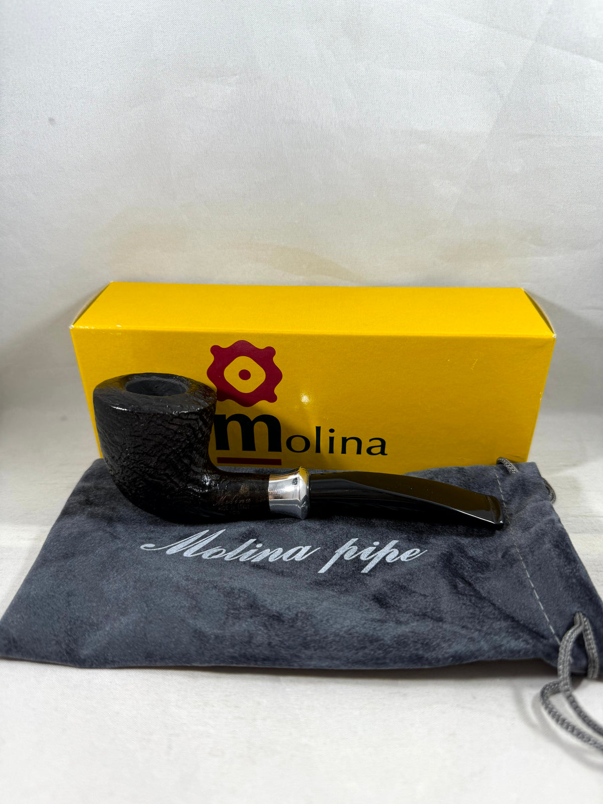 Tromba Sandblasted (104) (9mm) Tobacco Pipe