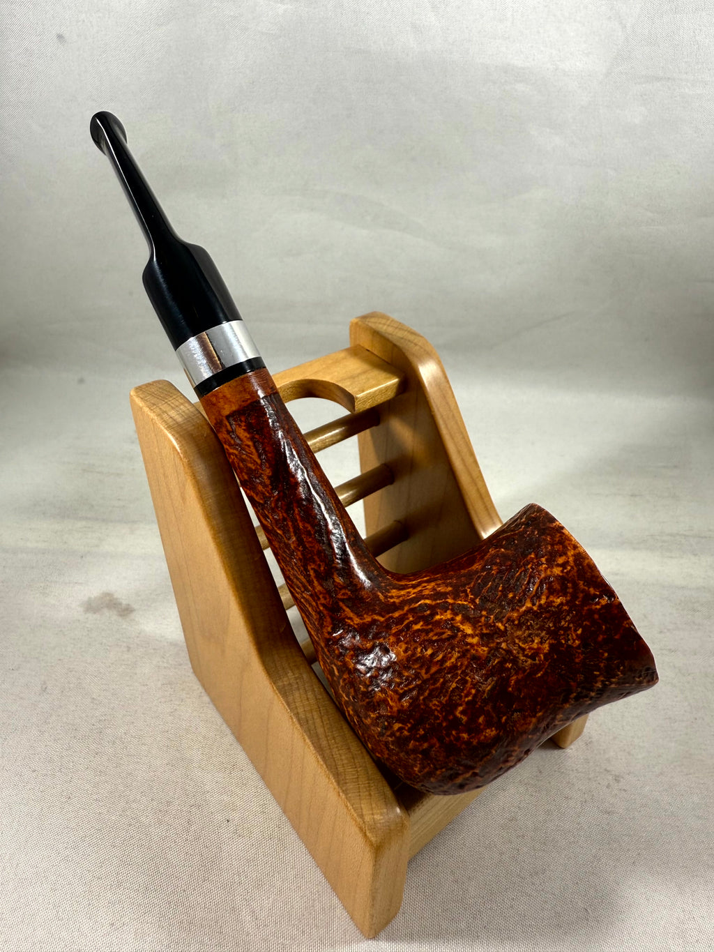 Alba Sandblasted Light Brown (103) (9mm) Tobacco Pipe