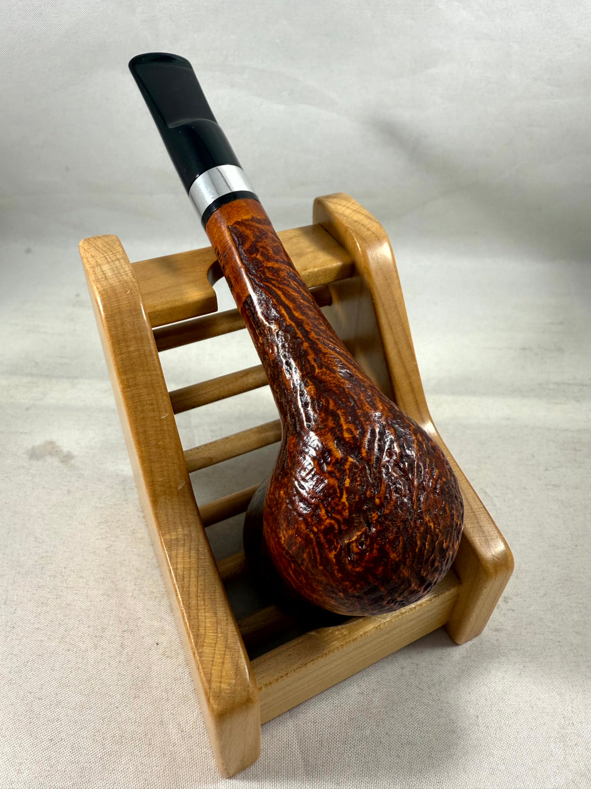 Alba Sandblasted Light Brown (103) (9mm) Tobacco Pipe