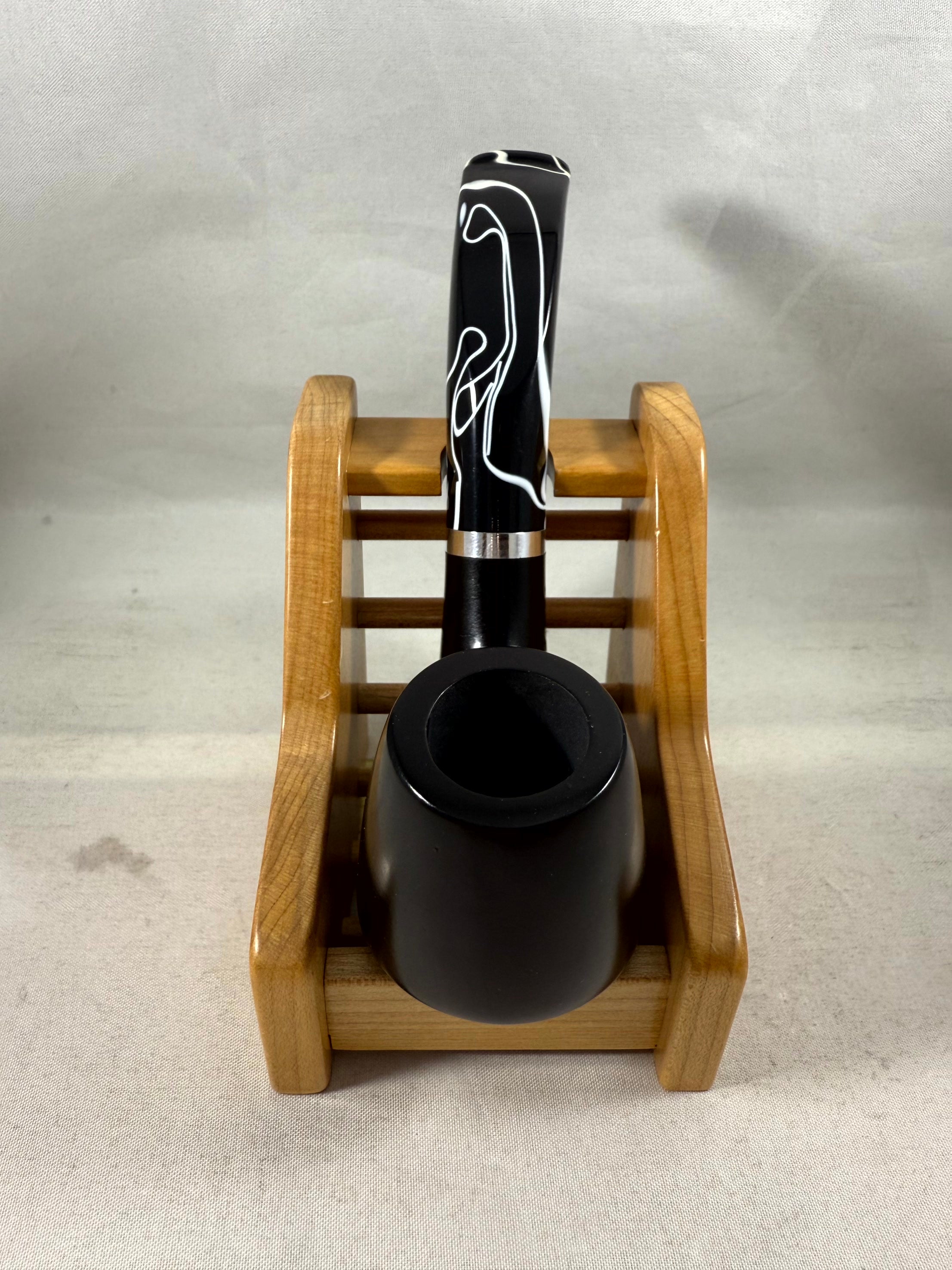 Barasso Smooth Black (101) (9mm) Tobacco Pipe