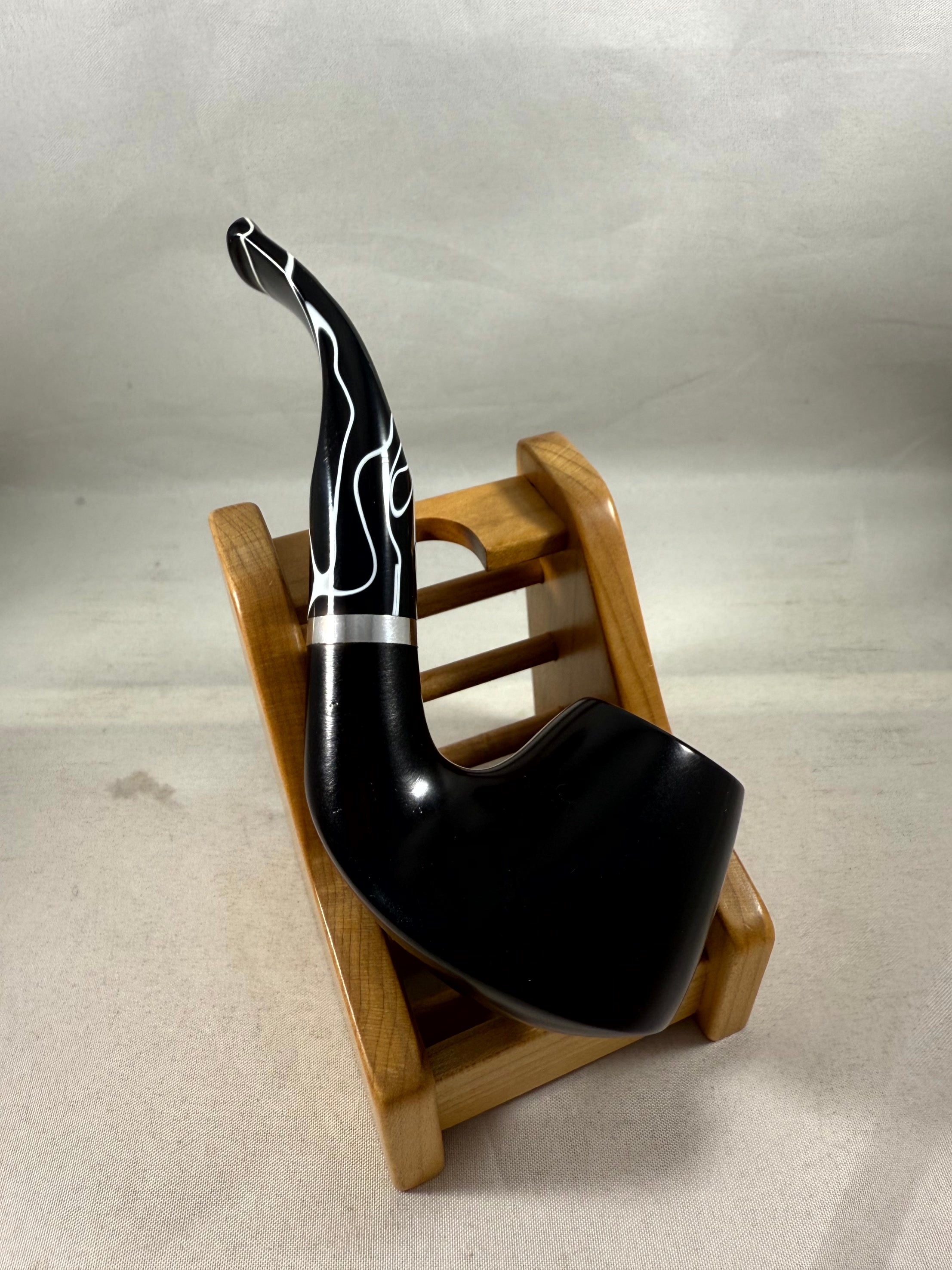 Barasso Smooth Black (101) (9mm) Tobacco Pipe