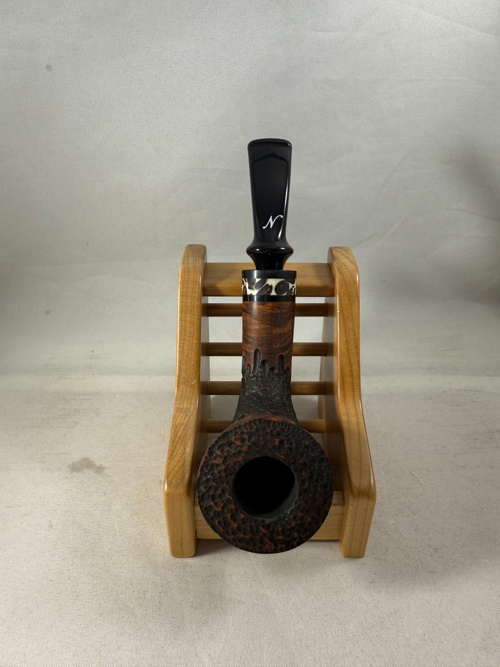 Extra Coffee Sandblasted Horn (2) Tobacco Pipe