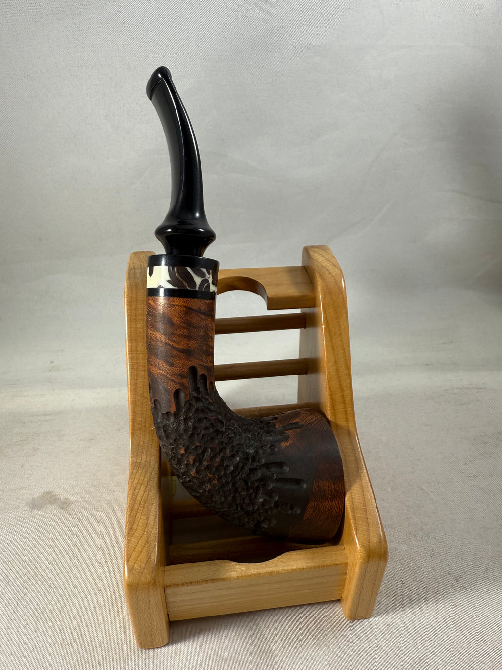 Extra Coffee Sandblasted Horn (2) Tobacco Pipe