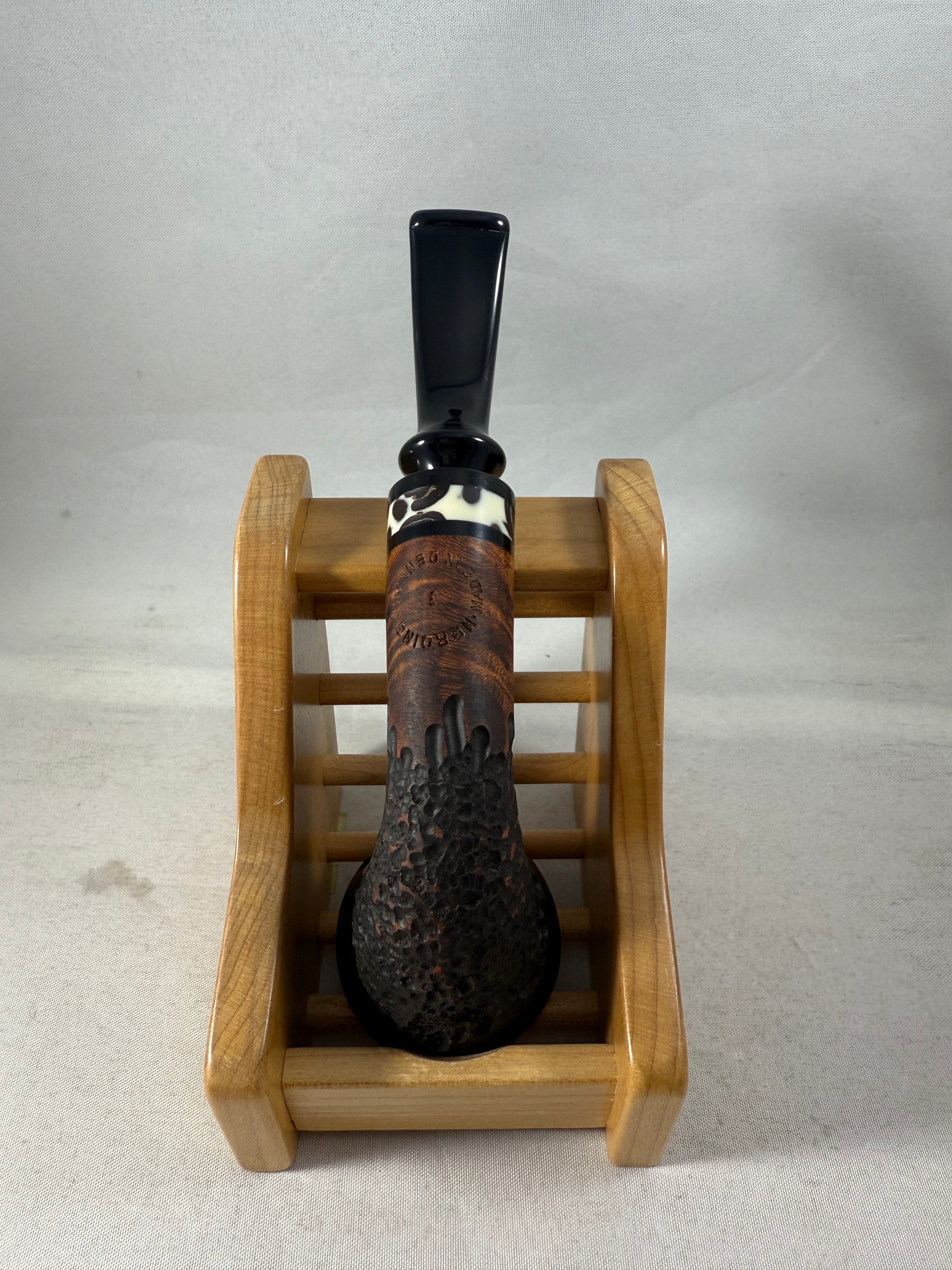 Extra Coffee Sandblasted Horn (2) Tobacco Pipe